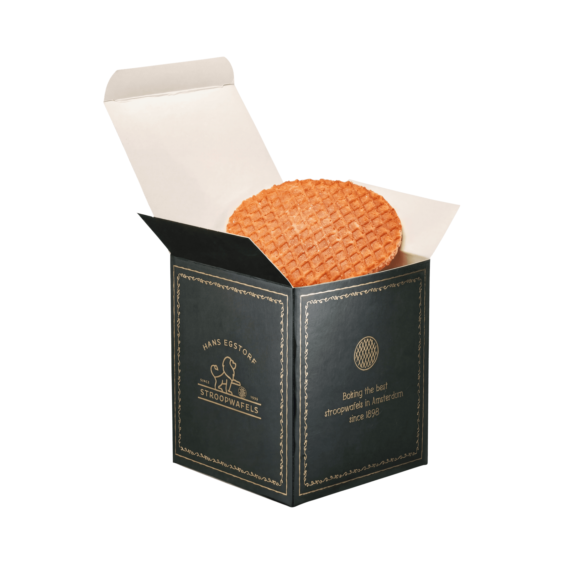 Classic Stroopwafel Green Colour Box - 1 box with 10 pc - Hans Egstorf